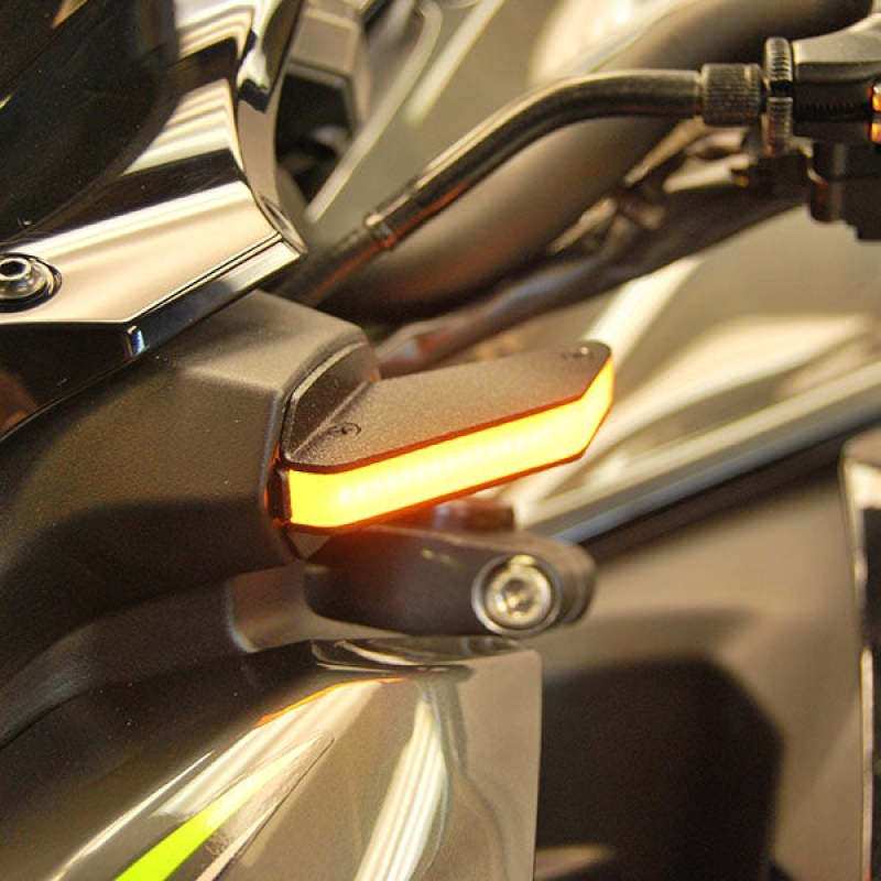 New Rage Cycles 20+ Kawasaki Z900 Front Turn Signals w/Load EQ - Z900-FB-20-L