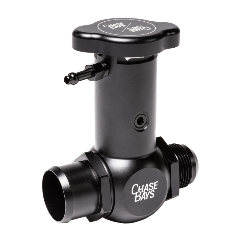Chase Bays -16AN to 1.38in (35mm) Normal Hose Raised Inline Filler Neck (w/o Cap) - CB-IFN-16AN-138
