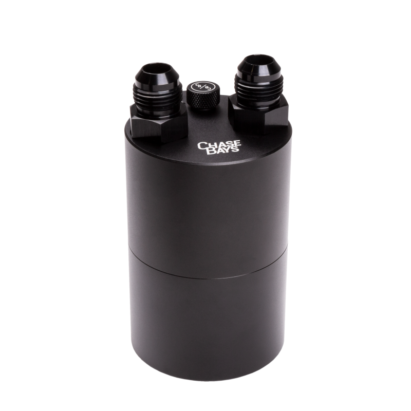 Chase Bays -10AN Straight On Inlet and Outlet Oil Catch Can - CB-OILCATCH-10AN
