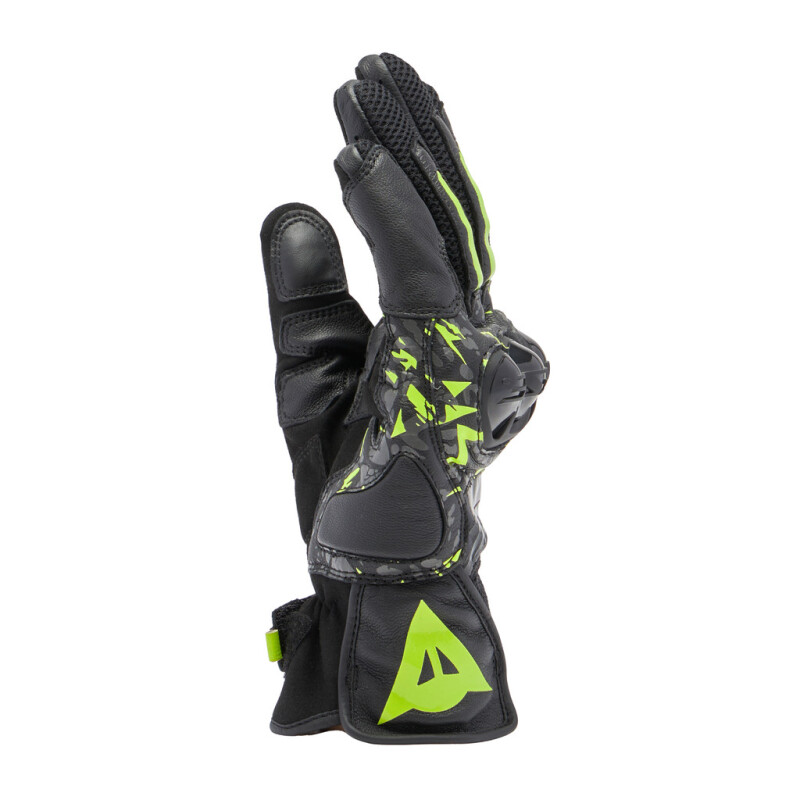 Dainese Mig 3 Unisex Leather Gloves Black/Anthracite/Yellow Fluorescent - Medium - 201815934-P18-M