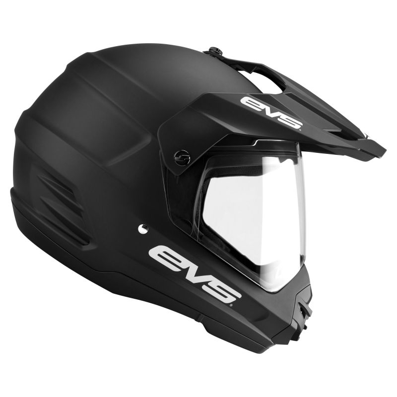 EVS Dual Sport Helmet Venture Solid Matte Black - Large - DSHE18VS-BK-L