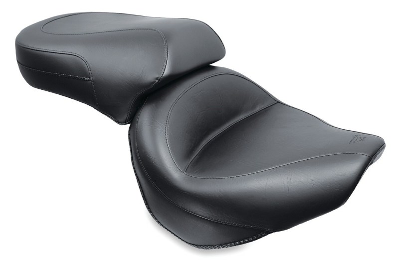 Mustang 98-16 Yamaha V-Star 650 Custom, 98-10 V-Star 650 Classic Touring 1PC Seat - Black - 75268