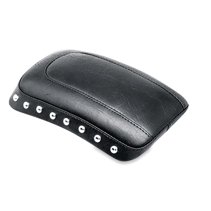 Mustang 00-15 Harley Softail Standard Rear Tire Touring Passenger Seat w/Studs - Black - 76176