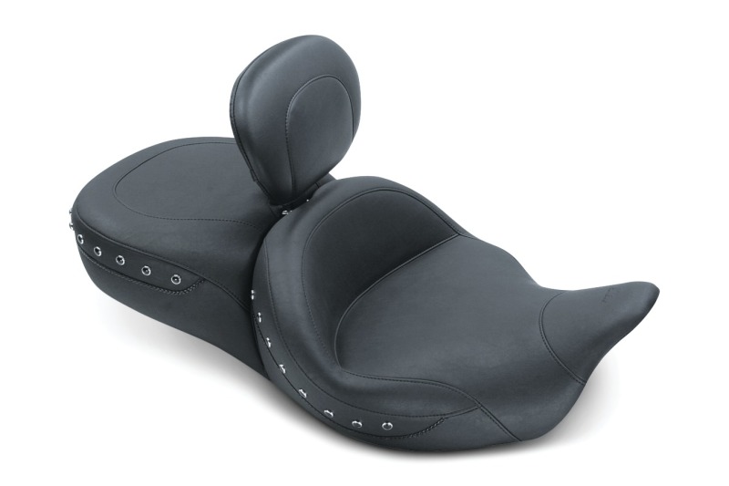 Mustang 08-21 Harley Electra Glide,Rd Glide,Rd King,Str Glide Touring 1PC Seat Blk Pearls - Black - 79586