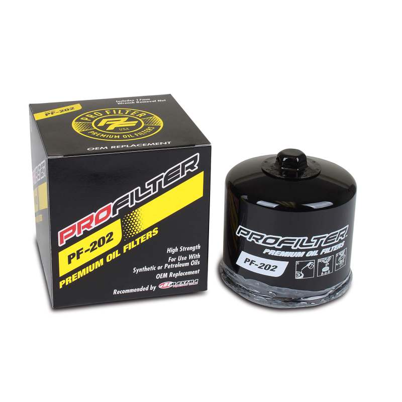 ProFilter Honda/Kawasaki Spin-On Black Various Performance Oil Filter - PF-202