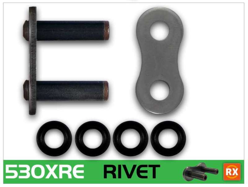 RK Chain 530XRE-RIVET - Natural - 530XRE-RL