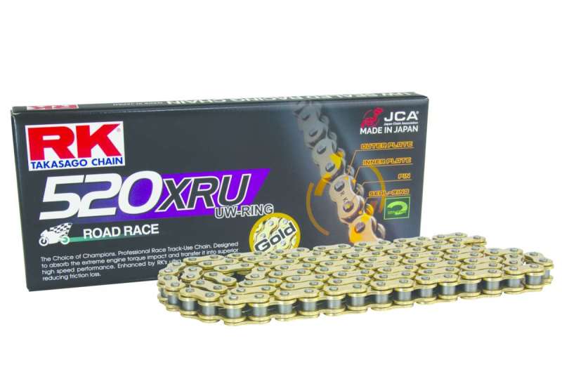RK Chain GB520XRU-120L U-Ring - Gold - GB520XRU-120
