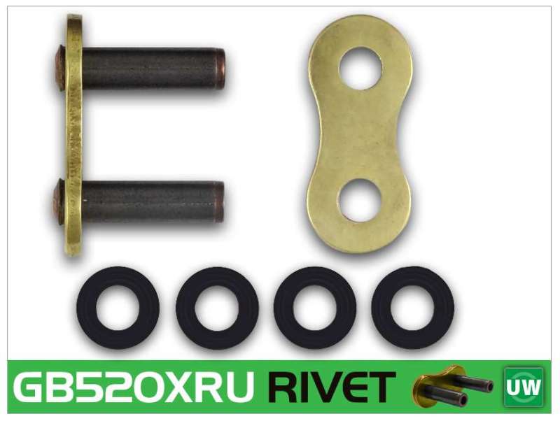 RK Chain GB520XRU-RIVET - Gold - GB520XRU-RL