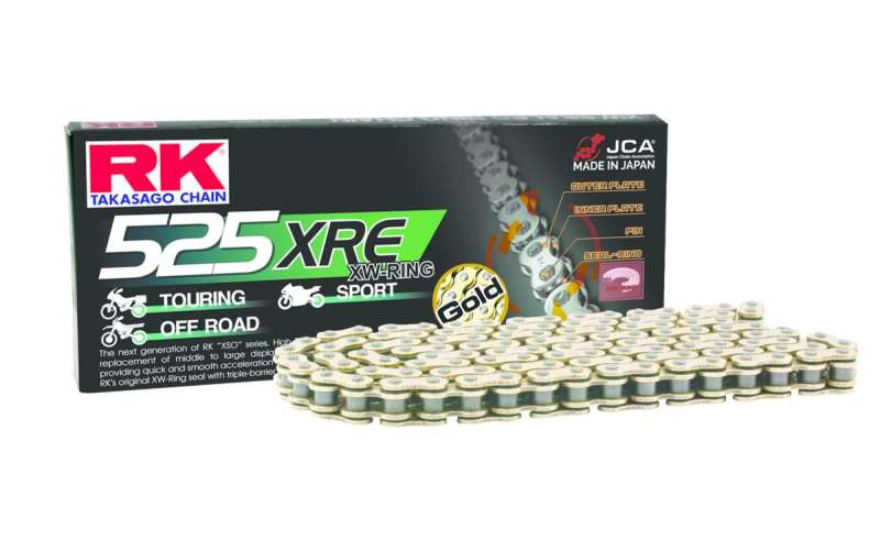 RK Chain GB525XRE-120L XW-Ring - Gold - GB525XRE-120