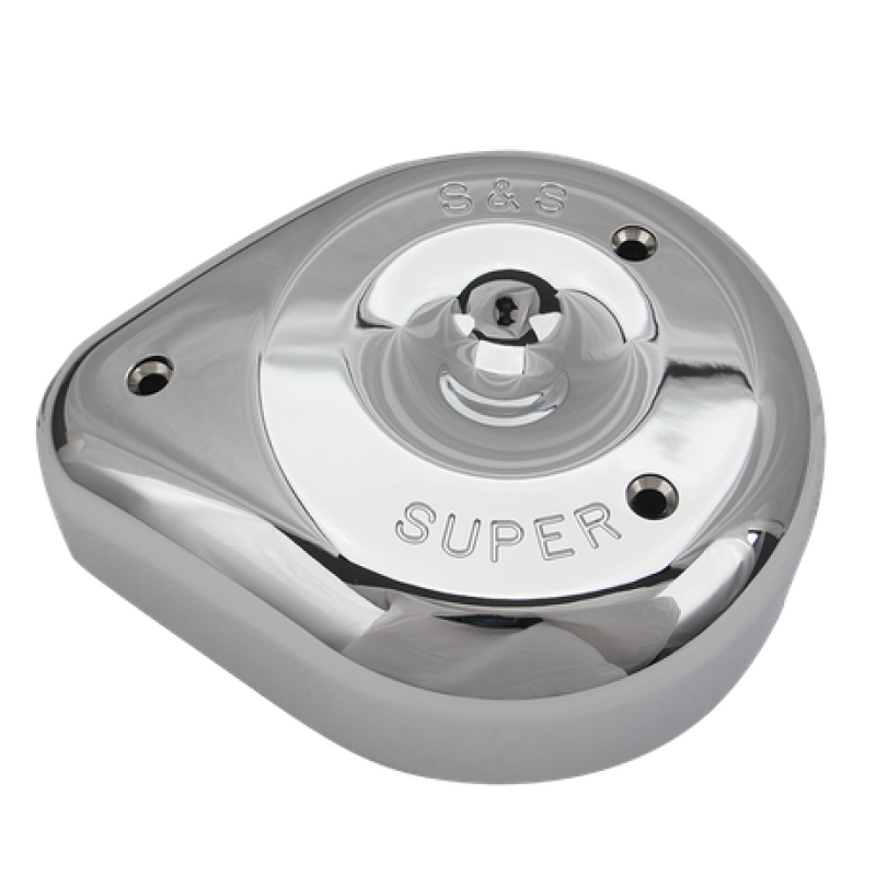 S&S Cycle Teardrop Chrome Air Cleaner Cover For S&S Super E/G Carbs - 17-0378