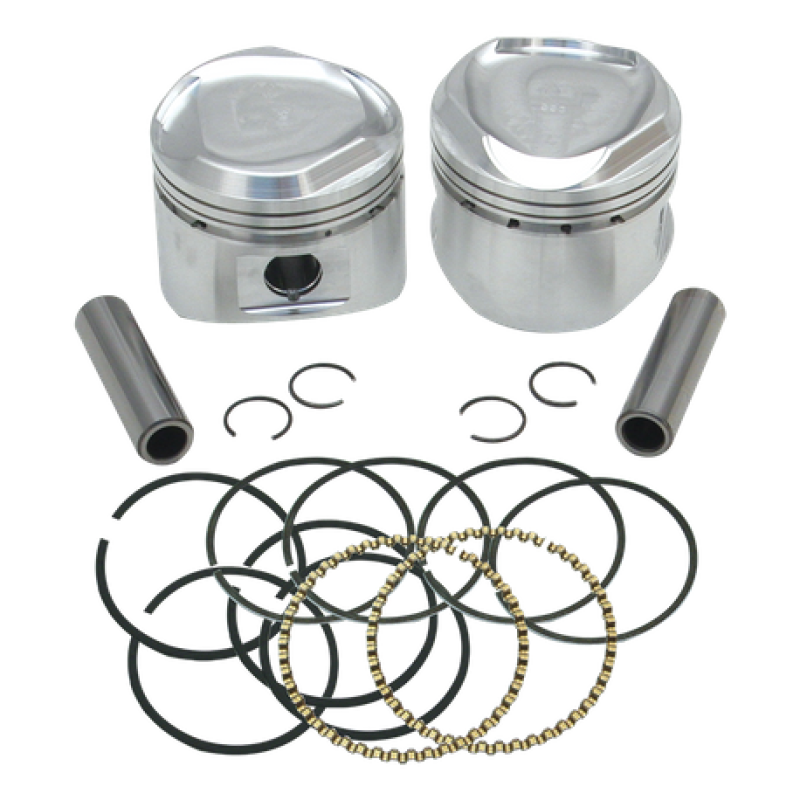 S&S Cycle 84-99 BT .005in 80in Piston Set - 92-20265