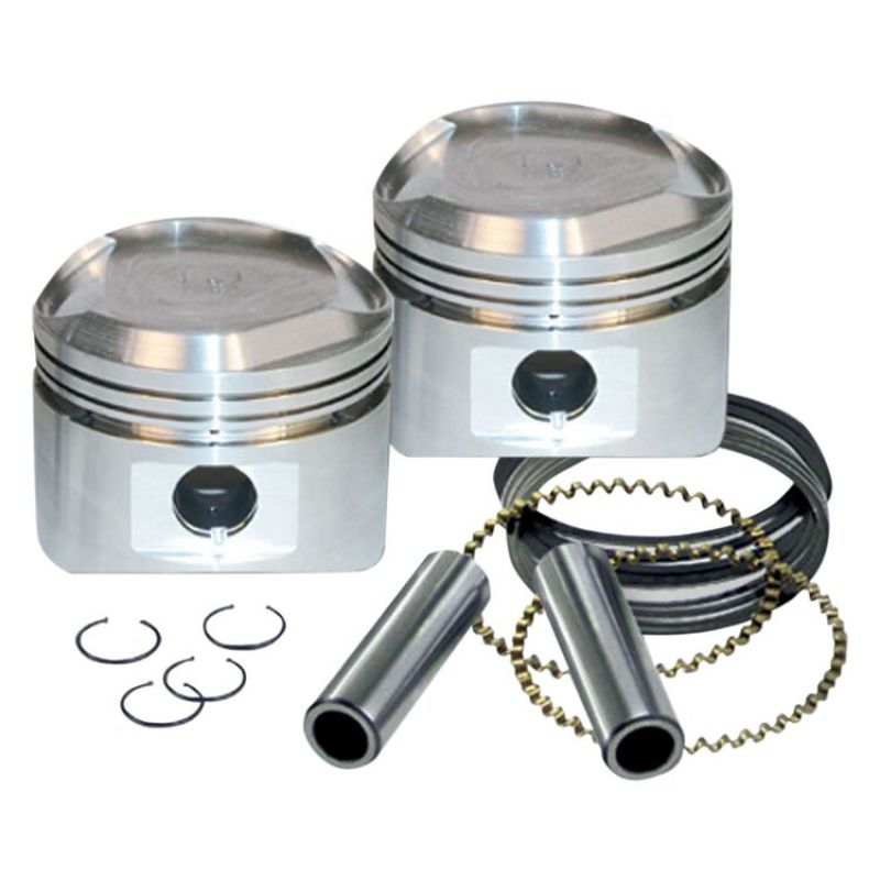 S&S Cycle 36-84 BT 3-7/16in x Up To 4-3/4in Stroke LC Piston Set - .060in - 920-0085