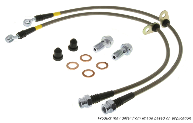 StopTech 02-05 VW Passat V6 FWD Front Stainless Steel Brake Line Kit - 950.33501