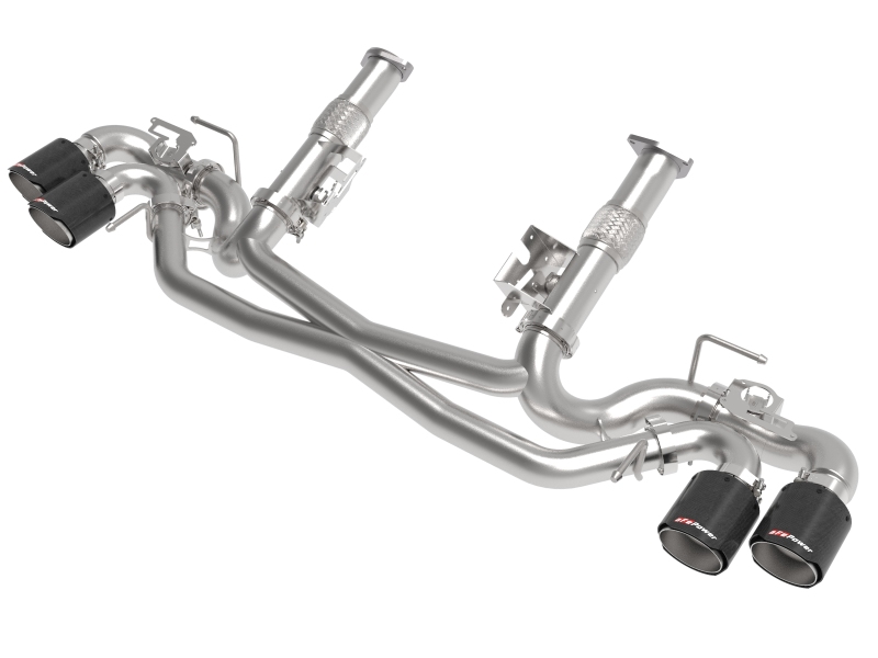 AFe MACH Force-Xp 304 Stainless Steel Cat-Back Exhaust Carbon 2020 Chevrolet Corvette C8 - 49-34124NM-C