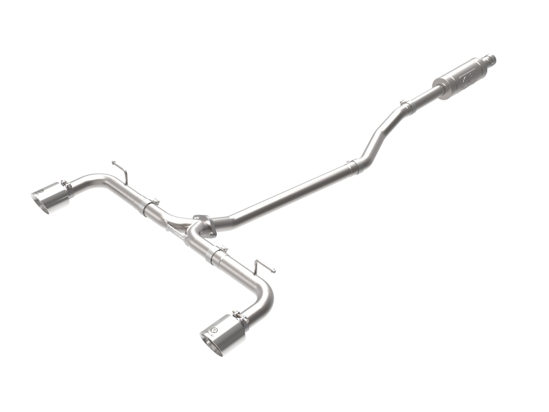 aFe Takeda 2-1/2in 304 SS Cat-Back Exhaust w/ Polished Tips 14-18 Mazda 3 L4 2.0L/2.5L - 49-37015-P