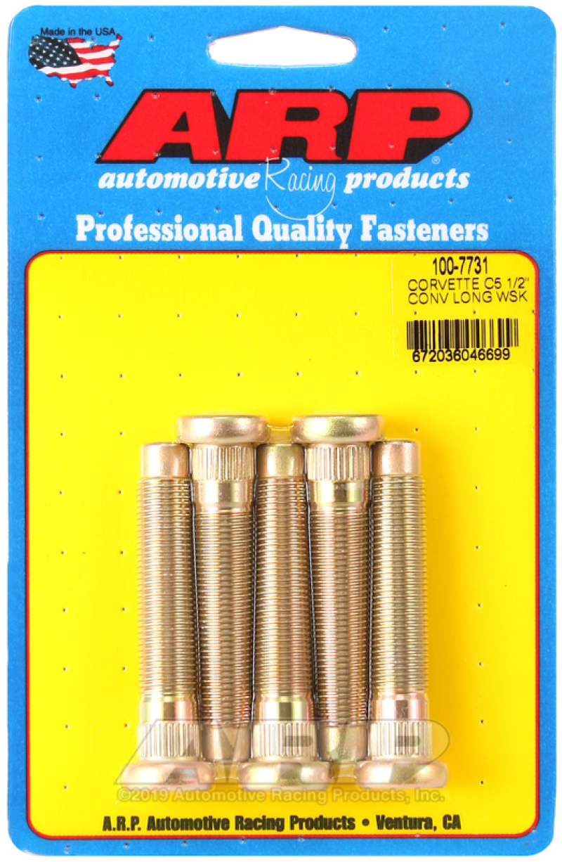 ARP Chevrolet Corvette C5 Long 1/2in Wheel Stud Kit - 100-7731