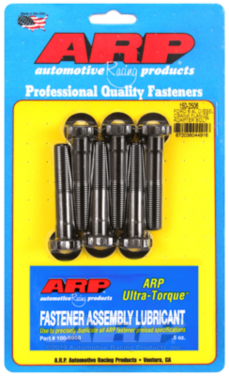 ARP Ford 6.4L Diesel Crank Flange Adapter Bolt Kit - 8740 Chrome Moly Black Oxide - 150-2506