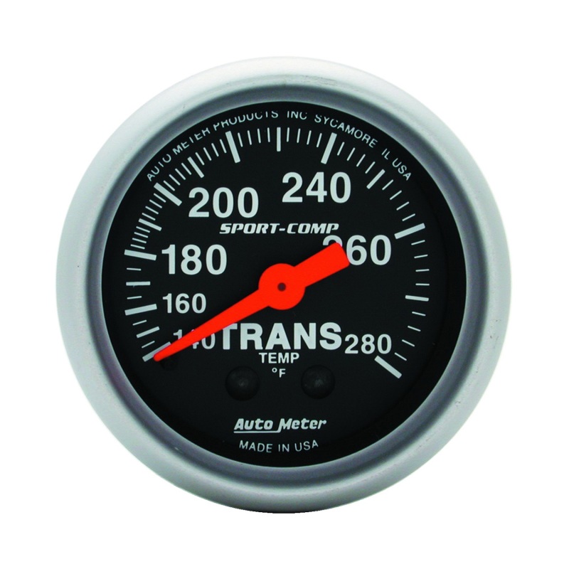 Autometer Sport Comp 140-280F Trans Temp Gauge - 3351