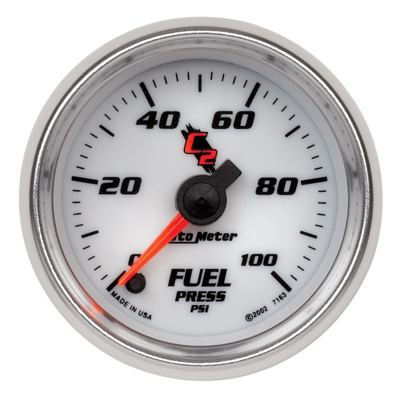 Autometer C2 52mm 100 PSI Electronic Fuel Pressure Gauge - 7163