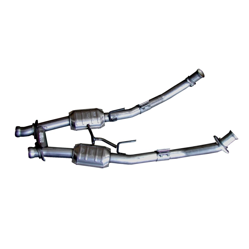 BBK 86-93 Mustang 5.0 High Flow H Pipe With Catalytic Converters - 2-1/2 - 1521