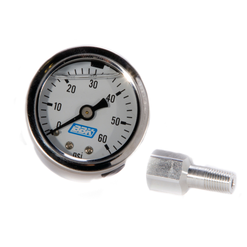 BBK Liquid Filled EFI Fuel Pressure Gauge 0-60 PSI - 1617