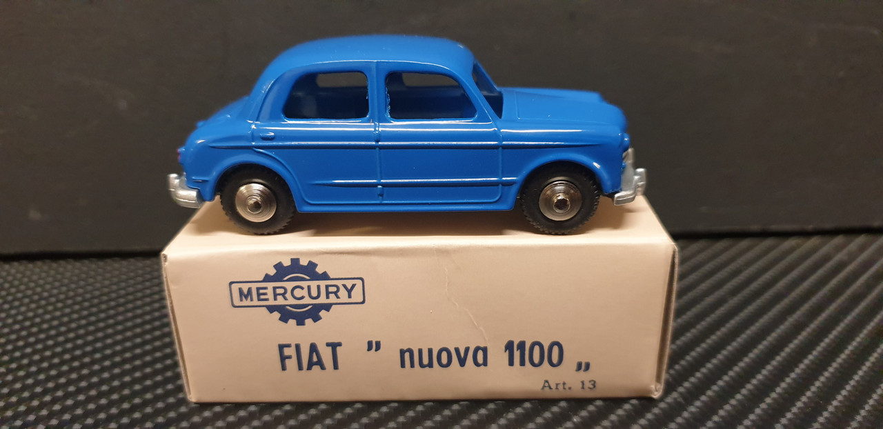 Mercury N°13 Fiat 1100 Nuova – Miniature 1/43 – État Neuf En Boîte – Vert – Italie