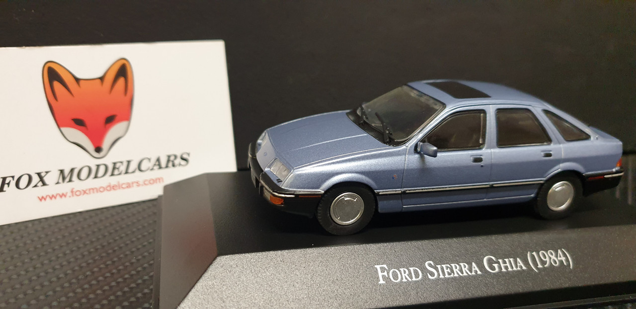 Voiture Miniature 1/43 Ford Sierra 2.3 GHIA 1984 (AQV2) - Modèle Métal Sur Socle, édition Salvat Par Ixo - Collection Années 80 Argentine - 13