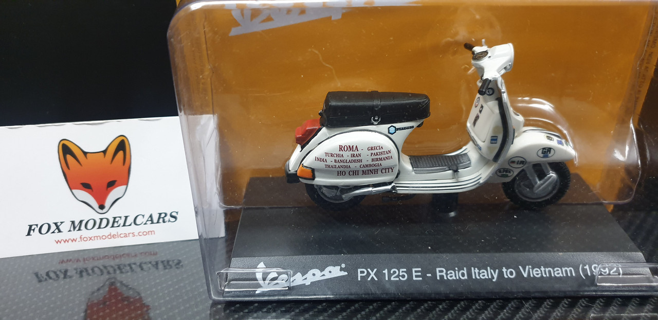 Piaggio Vespa PX 125 E Raid Italy to Vietnam 1992