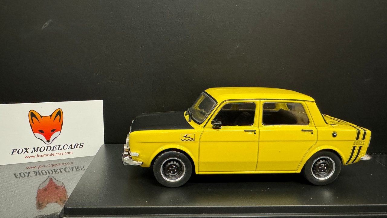 Simca 1000 Rallye 2 Yellow / Mat Black