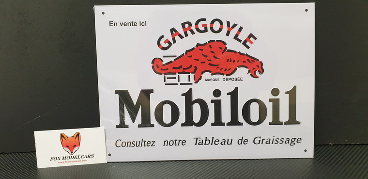 Tin Sign Gargoyle  Mobiloil