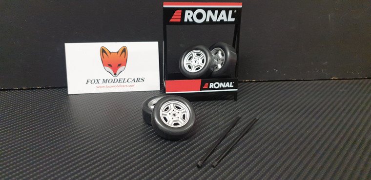 RONAL set of wheels rack and stand