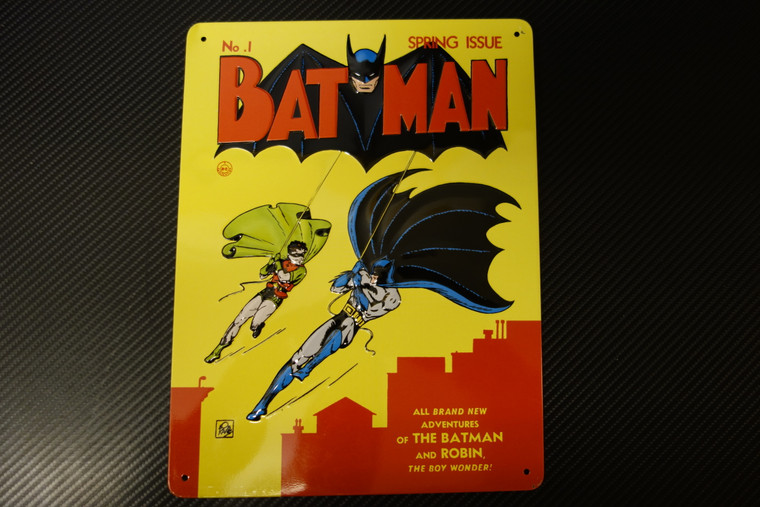 Batman and Robin Tin sign