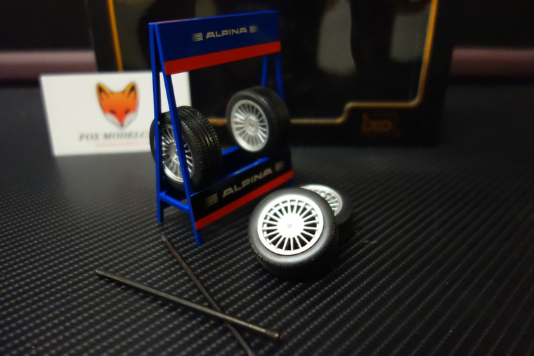 Alpina wheel rack and stand