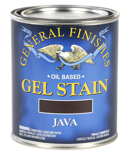 General Finishes - Gel Stain, Oil Base - JAVA - QUART(606016102419)