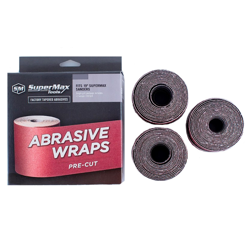 Laguna SuperMax 80 Grit Sandpaper 3 Wraps for 25" Drum Sander