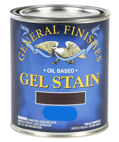 General Finishes - Gel Stain, Oil Base - BLACK - QUART (606016111466)