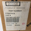 Dodge 17Q07H14 TIGEAR-2 (Worm Gear Reducer ,Right Angle, 7:1 Ratio 2.06HP) NEW