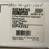 Siemens 2-1/2" Push-Pull Oiltight Red 2 Position Push Button 52PA2V2J - New