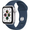 APPLE Series SE 40 mm  Silver Aluminium Abyss Blue Sport Band GPS - New Sealed