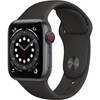 Apple Watch Series 6 (40mm GPS + Cell) AL Space Gray Body Black Sport Band New