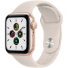 Apple Watch SE (40 mm GPS) Gold AL Body White Band - New Open Box