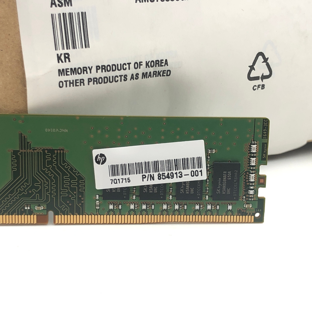 NEW HP 8GB DDR4-2133 DIMM DESKTOP RAM P1N52AA 854913-001 HMA81GU6AFR8N-UH