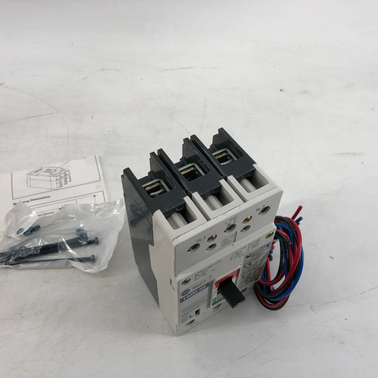 ALLEN BRADLEY 140M-H8-C30-XN 3 POLE 30 AMP MOTOR CIRCUIT PROTECTOR - NEW