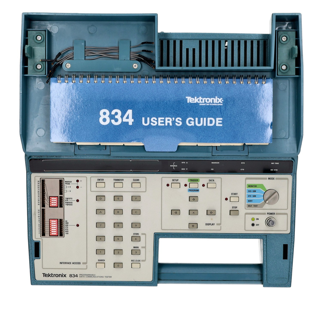 Tektronix 834 Programmable Data Communications Tester W/ 834R01, 834R02 Rom Pack
