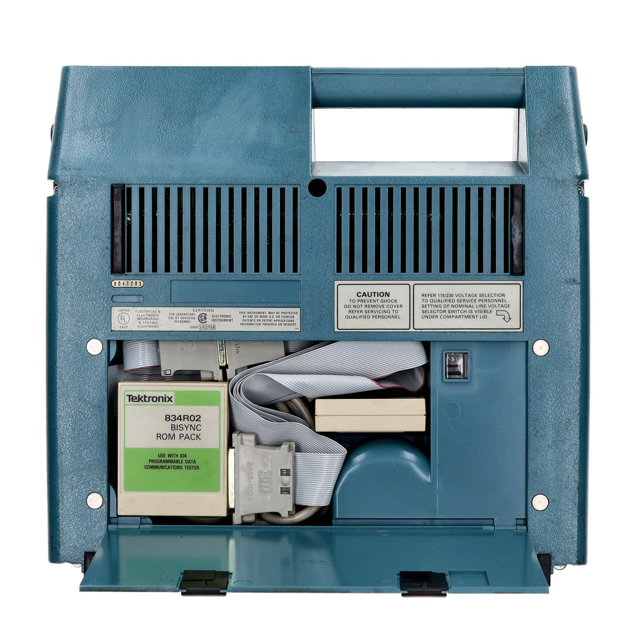 Tektronix 834 Programmable Data Communications Tester W/ 834R01, 834R02 Rom Pack