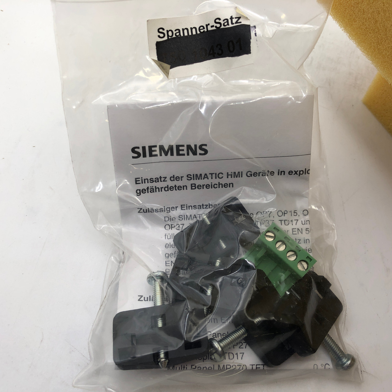 SIEMENS TP27 COLOR  24VDC 6" TOUCH PANEL 6AV3627-1QK00-2AX0 - NEW