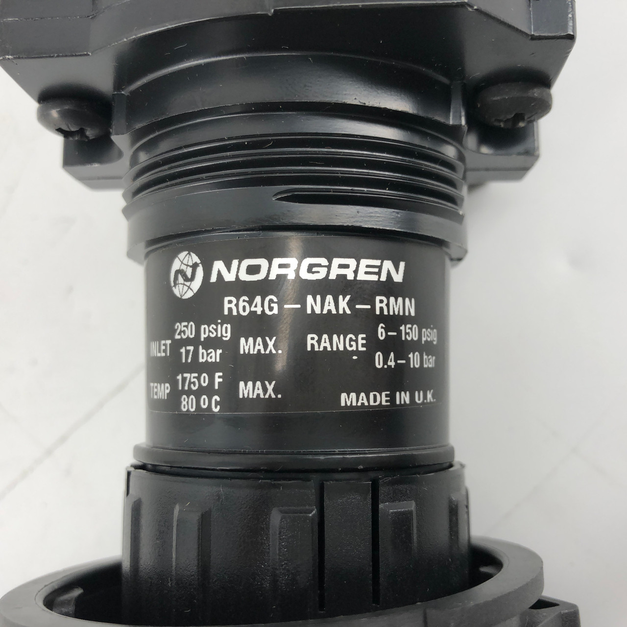 Norgren R64G-NAK-RMN 6-150 psig Pressure Regulator MAX 250 psig 17 Bar NEW