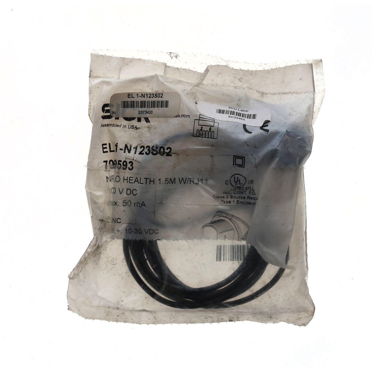 Sick photoelectric sensor EL1-N123S02 7029593 RED 1.5M NPN New