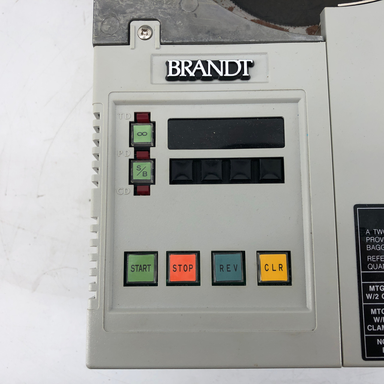 BRANDT MODEL 749/CC1 Compact tabletop Coin Counter Sorter Tested