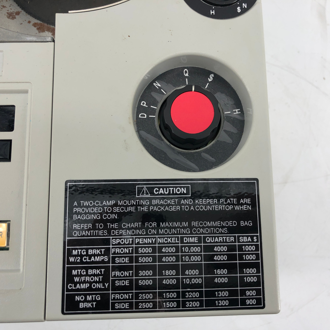 BRANDT MODEL 749/CC1 Compact tabletop Coin Counter Sorter Tested